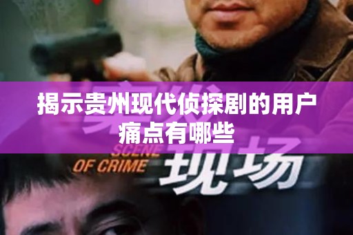 揭示贵州现代侦探剧的用户痛点有哪些