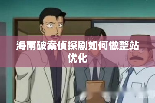 海南破案侦探剧如何做整站优化
