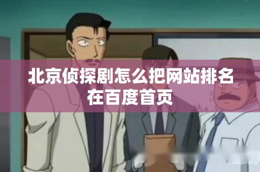 北京侦探剧怎么把网站排名在百度首页