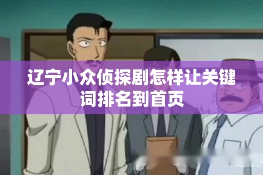 辽宁小众侦探剧怎样让关键词排名到首页