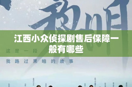 江西小众侦探剧售后保障一般有哪些