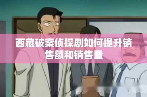西藏破案侦探剧如何提升销售额和销售量