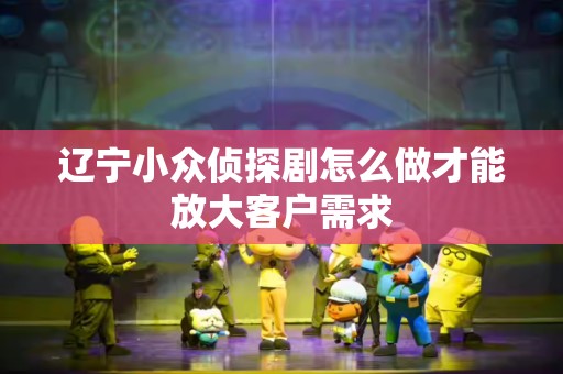 辽宁小众侦探剧怎么做才能放大客户需求