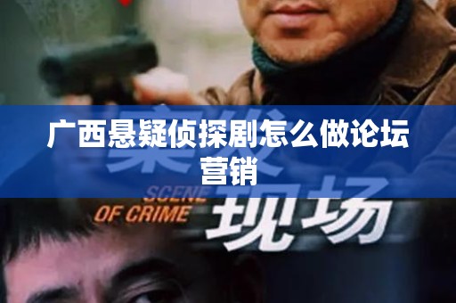 广西悬疑侦探剧怎么做论坛营销