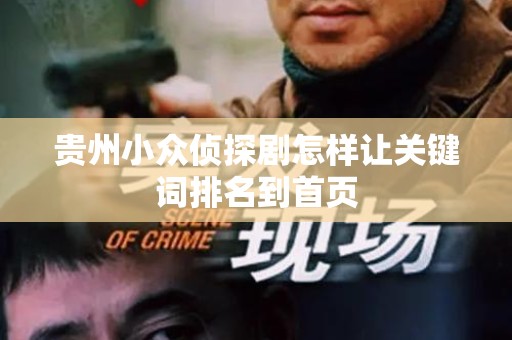 贵州小众侦探剧怎样让关键词排名到首页