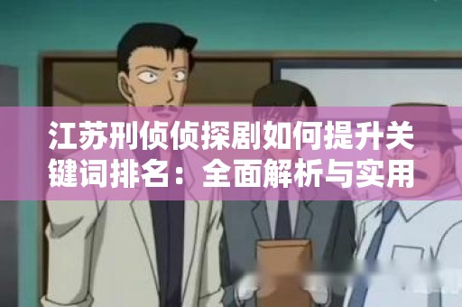 江苏刑侦侦探剧如何提升关键词排名：全面解析与实用策略