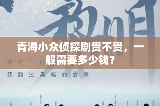 青海小众侦探剧贵不贵，一般需要多少钱？